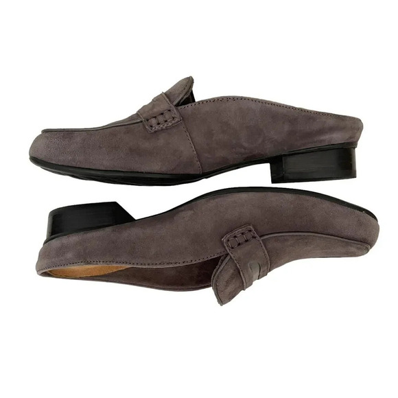 Clarks Keesha Donna Gray Suede Mule Shoes Size 7.5 M - Picture 5 of 10